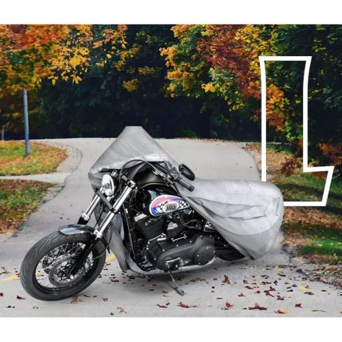 Motortakaró ponyva BASIC - L méret - 250x100x130 cm ezüst - WALSER