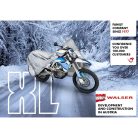 Motortakaró ponyva BASIC - XL méret - 255x110x135 cm ezüst - WALSER