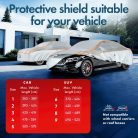 Autótakaró ponyva jégeső ellen - CAR - 1 méret - PREMIUM ALU-EPE + UV PROTECT - WALSER 1-350-389