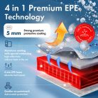 Autótakaró ponyva jégeső ellen - SUV - 7 méret - PREMIUM ALU-EPE + UV PROTECT - WALSER 7-425-459