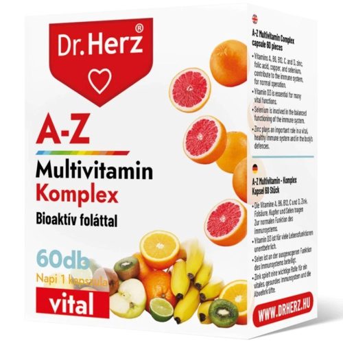 A-Z Multivitamin Komplex - 60 db étrend-kiegészítő kapszula - Dr. Herz