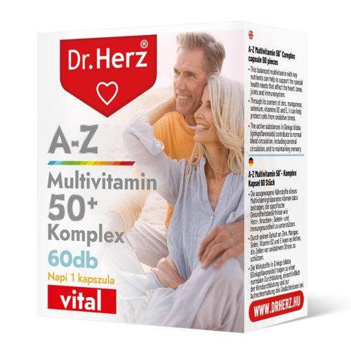 A-Z 50+ Multivitamin Komplex - 60 db étrend-kiegészítő kapszula - Dr. Herz