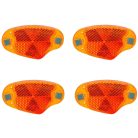 Fényvisszaverő kerékpár küllőprizma 4 db - borostyánsárga - WALSER