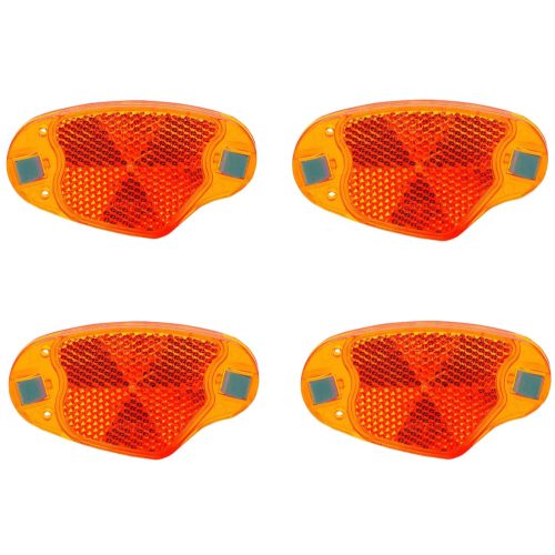 Fényvisszaverő kerékpár küllőprizma 4 db - borostyánsárga - WALSER