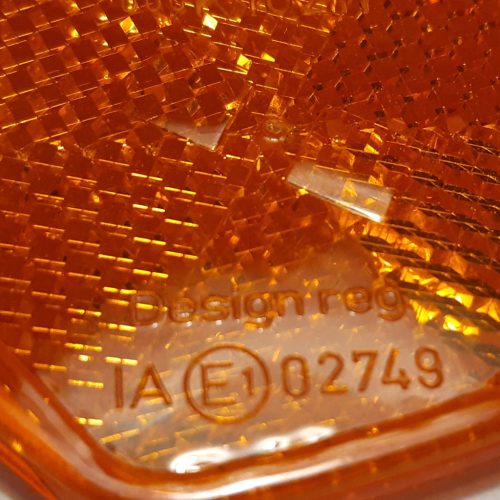 Fényvisszaverő kerékpár küllőprizma 4 db - borostyánsárga - WALSER