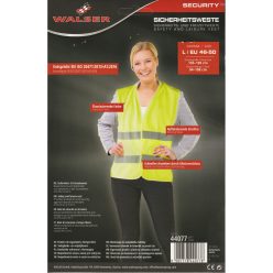 Láthatósági fényvisszaverő mellény - L méret - WALSER