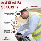 Láthatósági fényvisszaverő mellény - XXL méret - WALSER