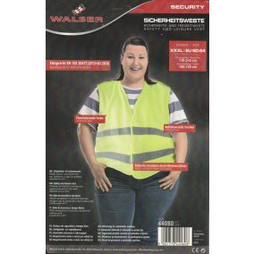   Láthatósági fényvisszaverő mellény - XXXL méret - WALSER