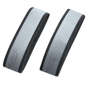  Fényvisszaverő tépőzáras szalag - 40x3,8 cm - ezüst, fekete - 2 db - WALSER 44526