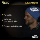 Sport sapka fényvisszaverő BODYGUARD emblémával - kék-fekete - WALSER