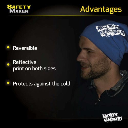 Sport sapka fényvisszaverő BODYGUARD emblémával - kék-fekete - WALSER
