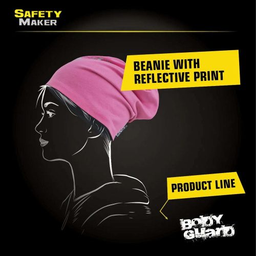 Sport sapka fényvisszaverő BODYGUARD emblémával - pink-fekete - WALSER