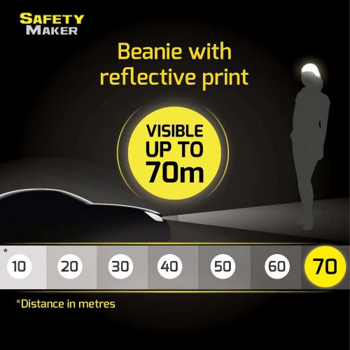 Sport sapka fényvisszaverő BODYGUARD emblémával - fekete - WALSER