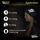 Sport sapka fényvisszaverő BODYGUARD emblémával - fekete - WALSER