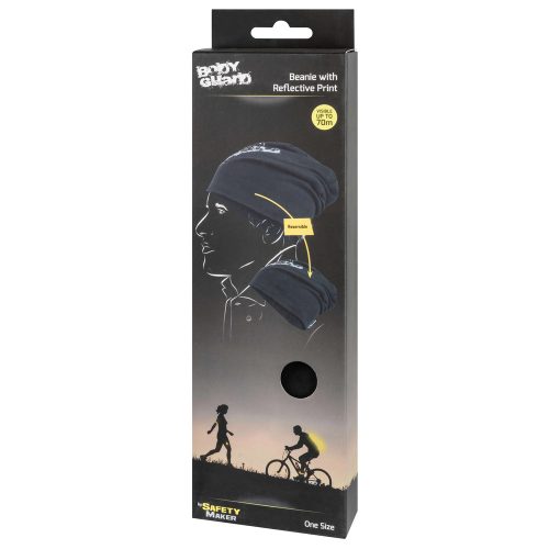 Sport sapka fényvisszaverő BODYGUARD emblémával - fekete - WALSER