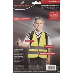   Láthatósági fényvisszaverő mellény - gyerek méret - 6-14 éves kor - WALSER