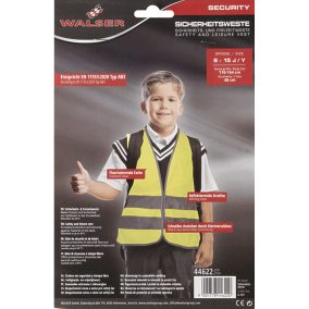   Láthatósági fényvisszaverő mellény - gyerek méret - 6-14 éves kor - WALSER