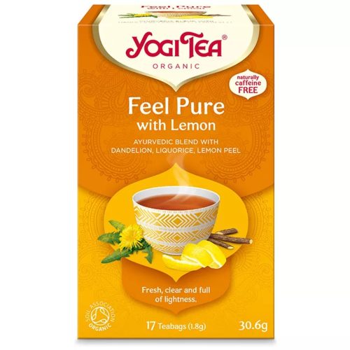 TISZTÍTÓ - MÉREGTELENÍTŐ - TEA CITROMMAL - filteres YOGI TEA