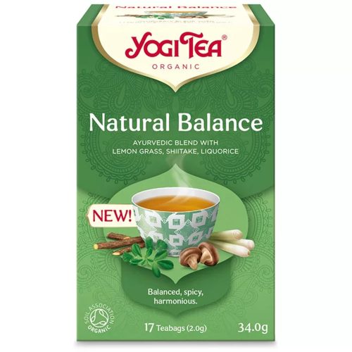 Természetes egyensúly BIO TEA SHIITAKE gombával - filteres YOGI TEA