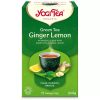 ZÖLD BIO TEA GYÖMBÉRREL ÉS CITROMMAL - filteres YOGI TEA