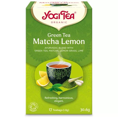 ZÖLD BIO TEA Matchával és Citrommal - filteres YOGI TEA