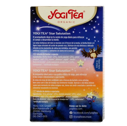 Csillagüdvözlet BIO TEA - filteres YOGI TEA