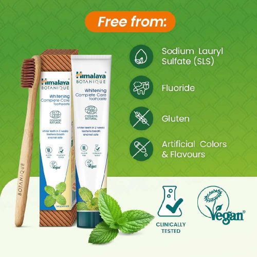 Natúr borsmentás fehérítő fogkrém  75 ml - BOTANIQUE - HIMALAYA