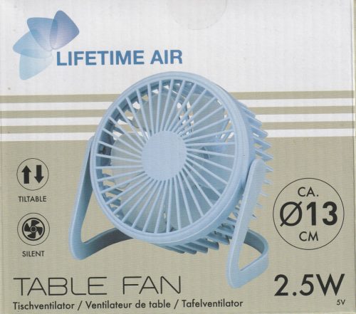 Asztali ventilátor - USB - 5V - 13 cm - LIFETIME AIR