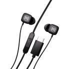 Fülhallgató Square - TYPE-C - fekete - MAXELL