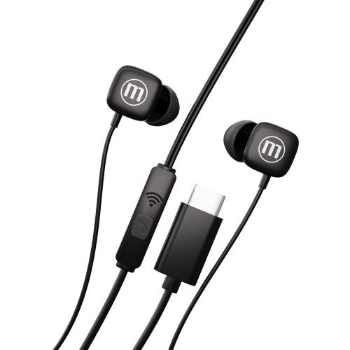 Fülhallgató Square - TYPE-C - fekete - MAXELL
