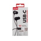 Fülhallgató Square - TYPE-C - fekete - MAXELL