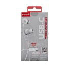 Fülhallgató Square - TYPE-C - fehér - MAXELL