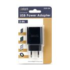 USB Hálózati adapter 2x USB-A - 2.4 A - DELIGHT