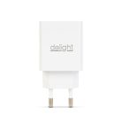 USB Hálózati adapter 2x USB-A - 2.4 A - DELIGHT