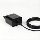 Hálózati Adapter - USB Type-C - gyorstöltő, PD20W - fekete - DELIGHT