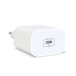   Hálózati Adapter - USB Type-C - gyorstöltő, PD20W - fehér - DELIGHT