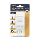 Hálózati Adapter - USB Type-C - gyorstöltő, PD20W - fehér - DELIGHT