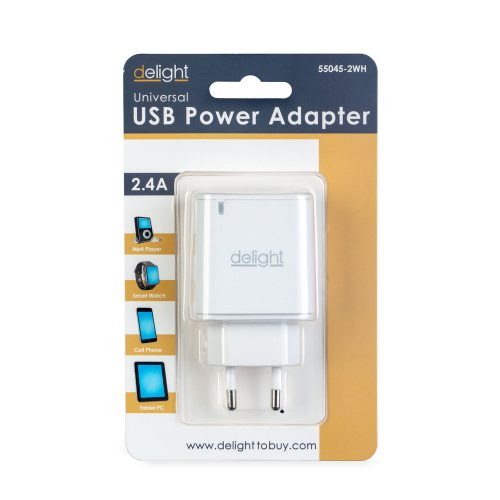 Hálózati adapter 2 USB - 55045-2WH