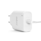 Hálózati Adapter - USB Type-C - gyorstöltő, PD20W - fehér - DELIGHT