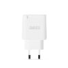 Hálózati Adapter USB + Type-C - gyorstöltő, PD20W - fehér - 55047WH