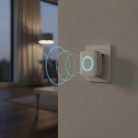 Digitális elem- és vezeték nélküli csengő - Kinetic - 2 kültéri - fehér - kék LED