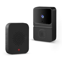   Smart videó kaputelefon szett Wi-Fi-s, akkus - HD - fekete - 55385BK