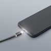 Adatkábel - USB Type-C LED fénnyel, fekete 1 m - 55442C-BK