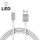 Adatkábel - USB Type-C LED fénnyel, ezüst 1 m - 55442C-WH