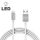 Adatkábel - iPhone "lightning" LED fénnyel ezüst 1 m - 55442I-WH