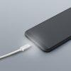 Adatkábel - Micro USB LED fénnyel, ezüst 1 m - 55442M-WH