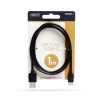 Adatkábel - USB Type-C - fekete - 1 m - 55550BK-1
