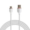 Adatkábel - Type-C - USB-A - fehér - 1 m - 2.4 A - 12 W