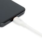 Adatkábel - Type-C - USB-A - fehér - 1 m - 2.4 A - 12 W - DELIGHT
