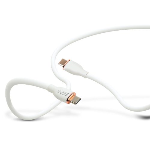 Adatkábel - Type-C - Type-C - fehér - 1 m - 3 A - 60 W